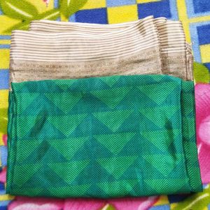 Green Saree with beautiful Border