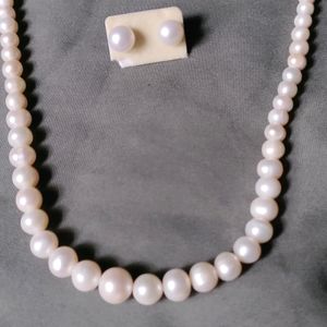 Channel Pearl Necklaces