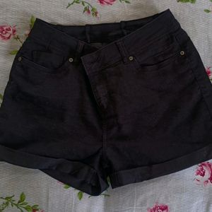 Plain Black Shorts