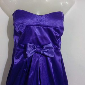 PLUE SIZE SATIN TUBE DRESS