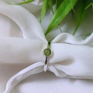 Original Silver With Peridot Ring