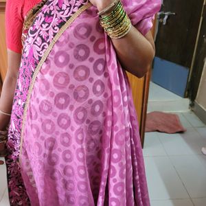 Pink Saree