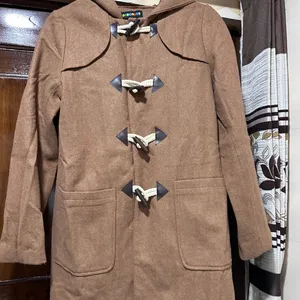 Tan Hooded Coat