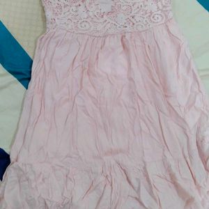 Peach Lace Dress