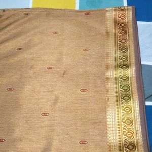 Mysore Silk With Bnanarsi Looking Saree