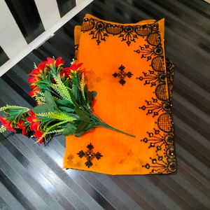 Designer Saree 🧡