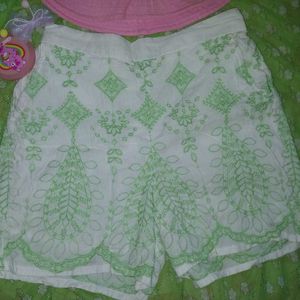 Women Embroidered Short