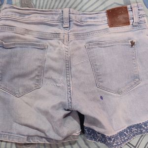 Denim shorts