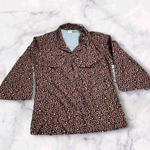 SSS Animal Print Oversized Shirt