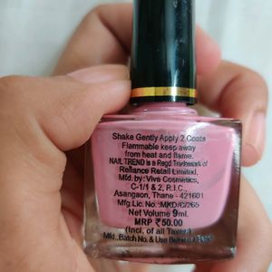 Long Lasting Nail Polish (Candyfloss Colour) 💅🏻