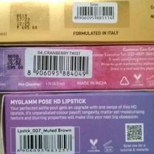 Myglamm Lipstick Pick Any One 100 Rs