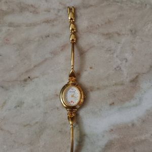 Sonata Golden Ladies Watch.