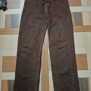 Trendy Brown Loose Fit Jeans