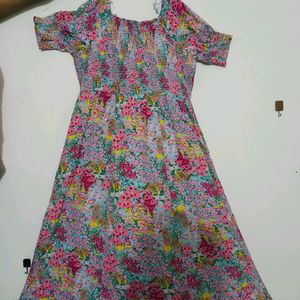 A Line Floral Dresss