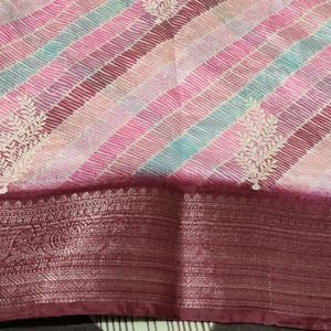 Multi Color Lahariya Saree