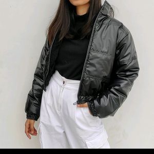 Black Bomber Jacket For Women