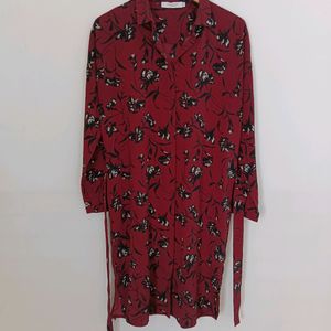 COSTES maroon shirt dress