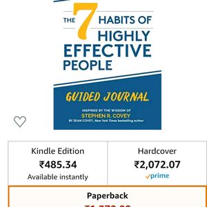 Book - 7 Habits Of Highly Effective People