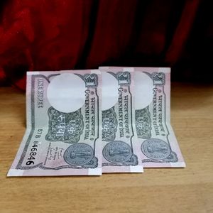 1 Rupee Note - 3 No.s