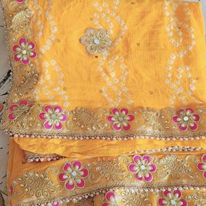 100% Pure Chiffon Saree