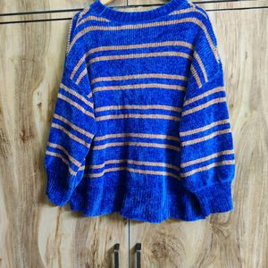 Navy Blue Baggi Sweater Size-46