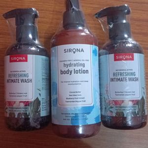 Body Lotion, Intimate Wash