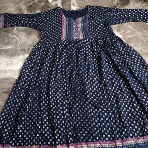 Blue XXL Anarkali Kurtis.