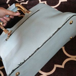 Pastel Blue Hand Bag