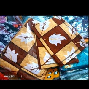 New Leave Design Double Bedsheet With 2Pillow