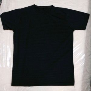 Black Cotton Tshirt