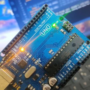 Arduino Uno With It's Cable