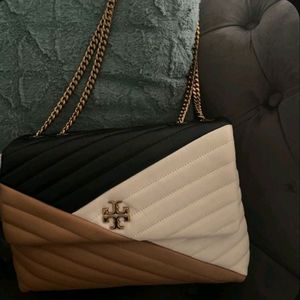 Tory Burch Kira Chevron Mix Colour Convertible Bag