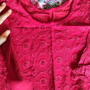 Sequins Maroon Designer Kurti