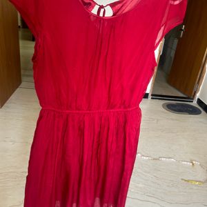 Beautiful Red Meroonish Colour Dress