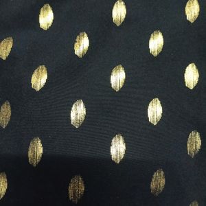 Urbanic Black N Gold Aline Buttondown Belt Dress
