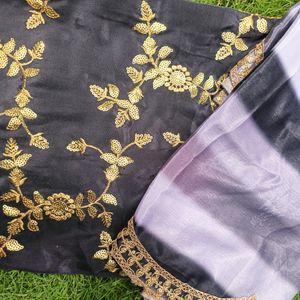 Crepe Suit With Chinnon Dupatta