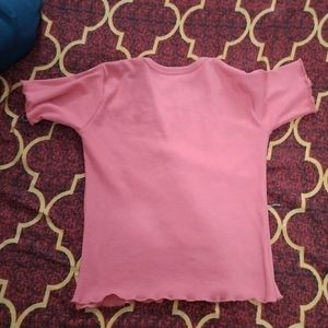 Pink Body Fit Top Half Sleeves