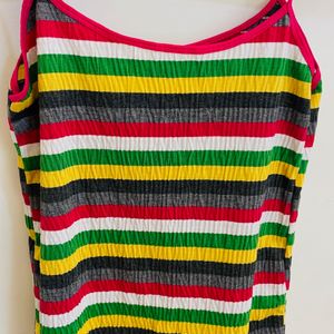 M/L | Multicoloured Spaghetti Camisole Top