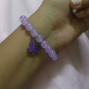 purple butterfly bracelet