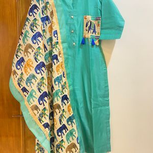 Suit with pant & dupatta