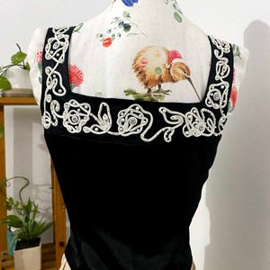 Beautiful black embroidery top