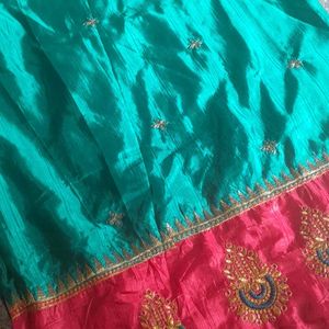 Jhari Work Saree With Embroidery 💥