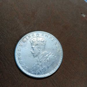 Very Rare 1918 Pure Silver 1rupee Coin