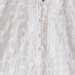 White Chikankari Kurta