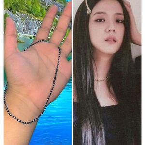 Jisoo's Black Beads Neckchain 🥰♥️