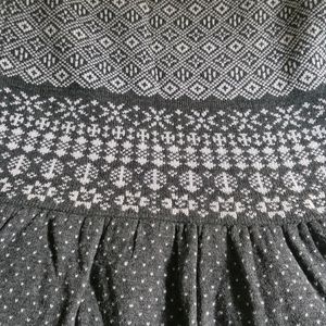 Korean Woolen Skirt/ Tube Top