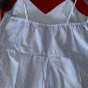 Blue Striped Top Women