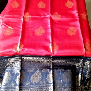 Art Silk Saree_foil Print_with Blouse Piece