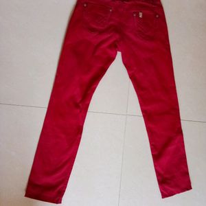 Cherry Colour Pant