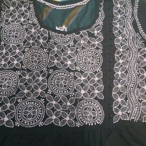 Chikankari A Line Top